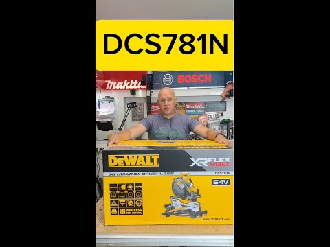Аккумуляторная бесщёточная торцовочная пила DeWALT DCS781N