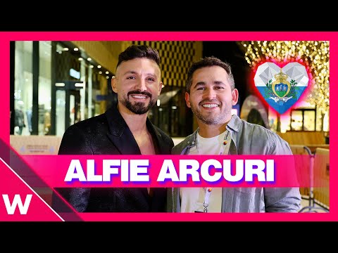 Alfie Arcuri - "Collide" Interview | Una Voce per San Marino 2023