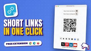 URL Shortener Plus: Short links and QR codes in one click | Free extension