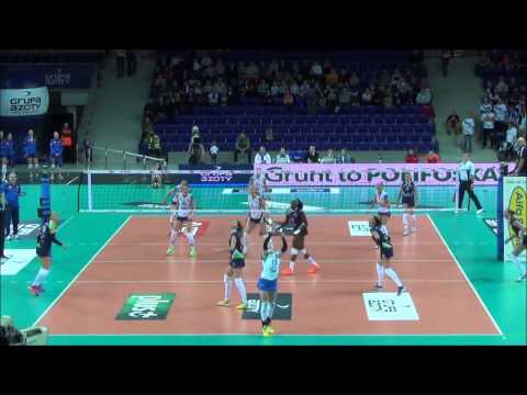Najdłuższa akcja meczu Chemik Police - PGE Atom Trefl Sopot 04.01.2015 r.