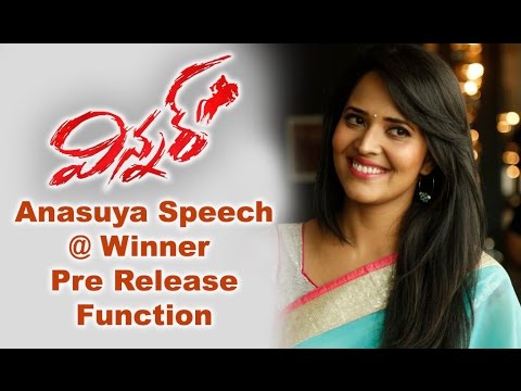 Anasuya Speech at  Winner Pre - Release Event