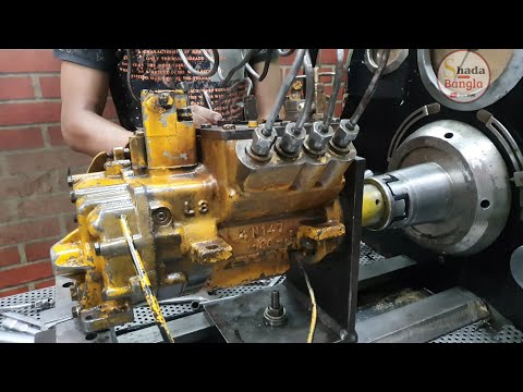 Caterpillar 3508B Diesel Fuel Pump Testing By Cosmo diesel service Bangladesh#caterpillar#Banglacat