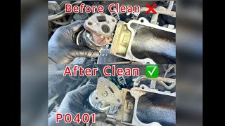 Honda Accord Replace EGR Valve & Clean Out Clogged EGR Passages - Step By Step - Code P0401