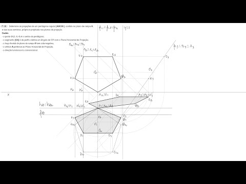 Resolução do Exame de Geometria Descritiva A 2024 [1.ª fase] - Exercício 2