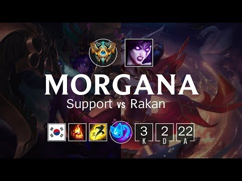 Morgana Support vs Rakan - KR Challenger Patch 8.9