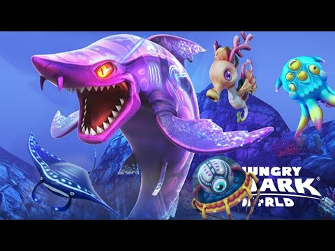 NEW DARK MAGIC SHARK LIVE IN CONTEST! ( Most bits of junk eaten) - Hungry Shark World
