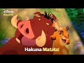 Hakuna Matata The Lion King Lyric Video DISNEY SING ALONGS