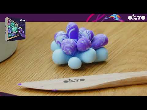 OKTO Sensory Art Wood & Craft Clay Kit - Tenderness Succulents