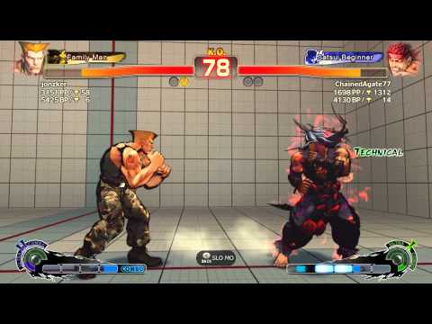 jonzker (GU) vs ChainedAgate77 (EV) | SSF4: Arcade Edition PC - Ranked Match