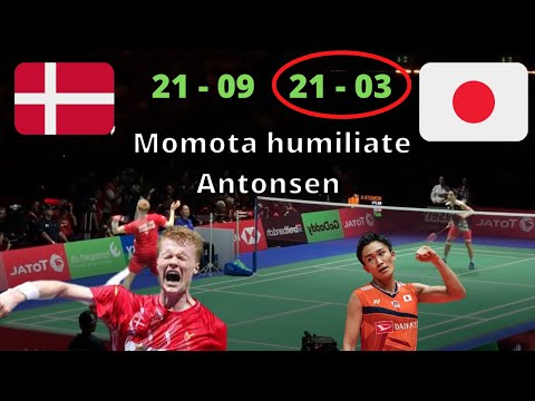 Kento Momota humiliates Anders Antonsen during World Championship Final !