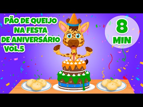 Pão de Queijo na Festa de aniversário Vol. 7 - Giramille 8 min | Desenho Animado Musical