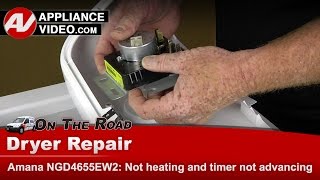 Amana Dryer Repair — No Heat, Timer Not Advancing