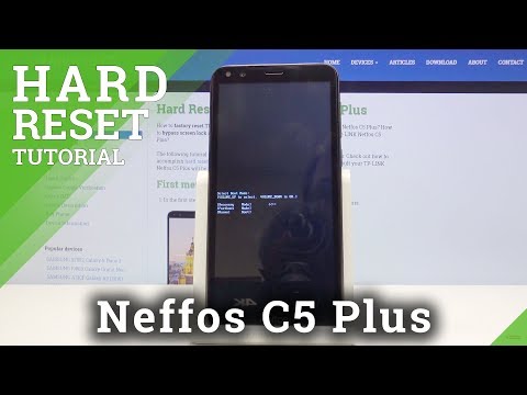 HARD RESET TP-LINK Neffos C5 Plus - Wipe Data / Bypass Screen Lock