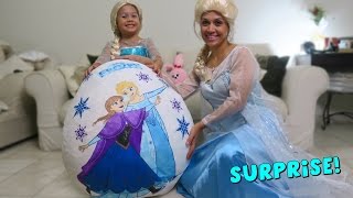 MEGA OVO SURPRESA FROZEN da Lulu com BABY ALIVE e BARBIE
