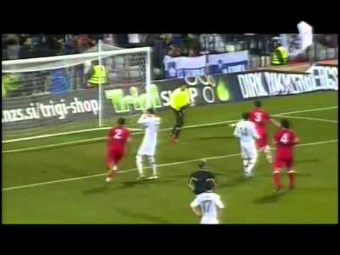 Slovenia-Georgia 1:2 (highlights) friendly match. 17 november 2010