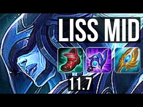 LISSANDRA vs YASUO (MID) | Rank 6 Liss, 2/2/9 | NA Grandmaster | v11.7