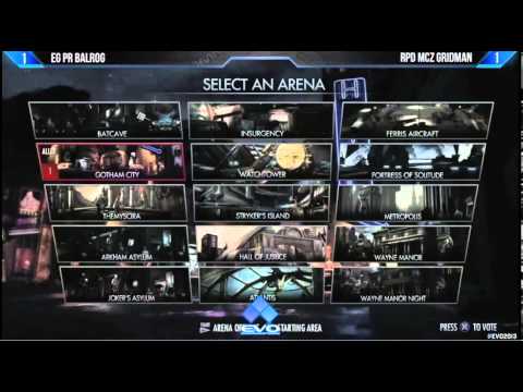 EVO 2013 - Injustice Pool Match EG PR BALROG vs. RPD MCZ GRIDMAN