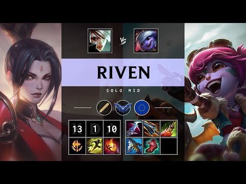 Riven Mid vs Tristana - EUW Diamond Patch 25.06