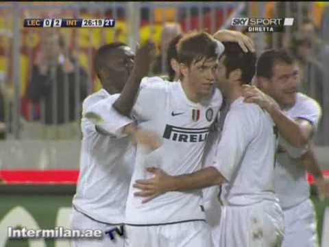 Lecce INTER Figo 0 2 0 3 23esima giornata 08 09