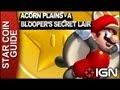 New Super Mario Bros. U 3 Star Coin Walkthrough - Acorn Plains A: Blooper's Secret Lair