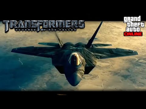 Transformers Revenge of The Fallen - Lockheed Martin F-22 Raptor Starscream (GTA Online F-160 Raiju)