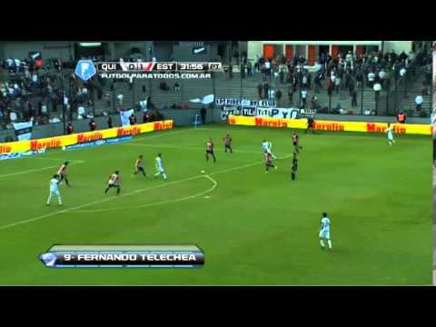 Gol Fernando Telechea  Quilmes 1-1  Estudiantes