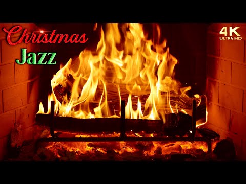 🔥 Relaxing Christmas Jazz Fireplace 🎄Christmas Fireplace Music Ambience