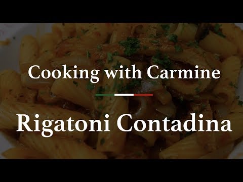 Rigatoni Contadina Recipe | Cooking with Carmine Episode 25