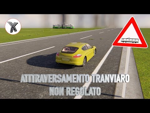 Tram crossing - (Danger sign)