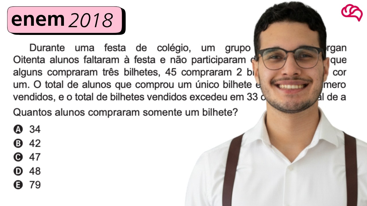 Resolução em Vídeo — Questão 178 ENEM 2018