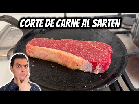 Cómo hacer un New York Grueso al Sartén