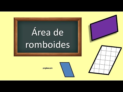 área de romboides