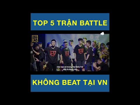 Top 5 trận battle no beat tại Việt Nam| Battle Rap Việt Nam