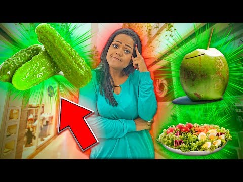 24 HOURS ONLY EATING GREEN FOOD!!!