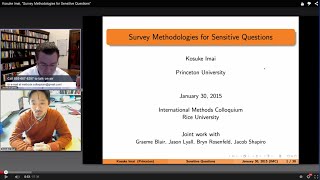 Kosuke Imai, "Survey Methodologies for Sensitive Questions"