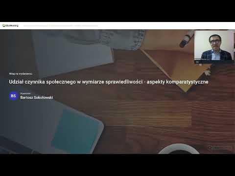 dr Andrzej Pogłódek - Udział czynnika społecznego w wymiarze sprawiedliwości cz. 2
