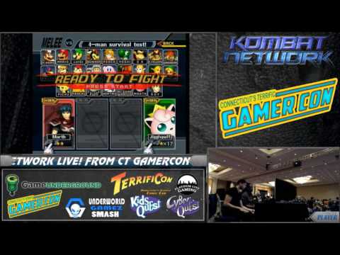 CT GamerCon SSBM - G$ (Marth, Falco) vs. Prince Abu (Jigglypuff) - Melee Pools WF