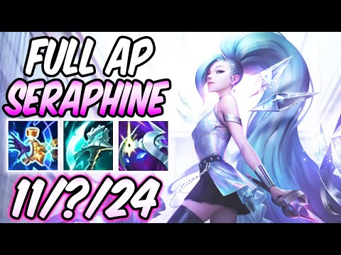 60% CDR SERAPHINE MID FULL AP K/DA All Out Superstar Gameplay - NIGHT HARVESTER - League of Legends