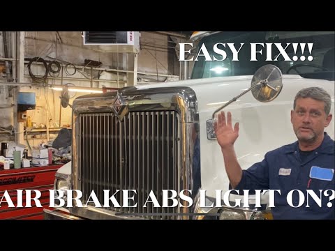 ABS LIGHT ON? BENDIX AIR BRAKE SYSTEM FIX!