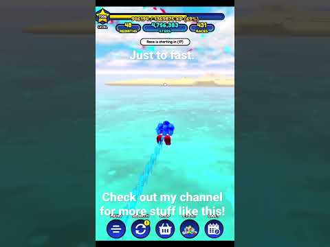 I’m just to fast in sonic speed simulator #shorts #sonicspeedsimulator #gaming #sonic