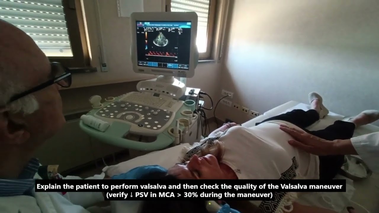 Bubble Test Using Transcranial Color-Coded Doppler (TCCD)