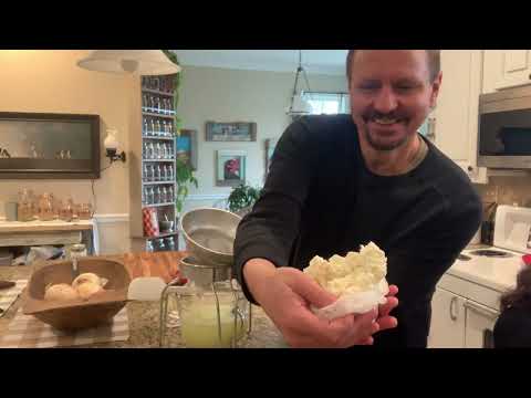 Easy and super creamy ricotta recipe! 4 ingredients and you will never buy ricotta again.