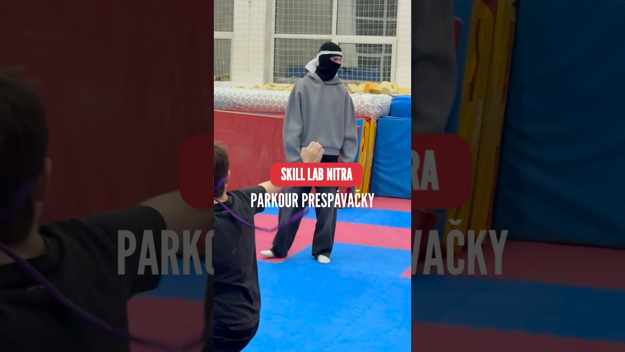 Parkour prespávačka v Skill Lab Nitra