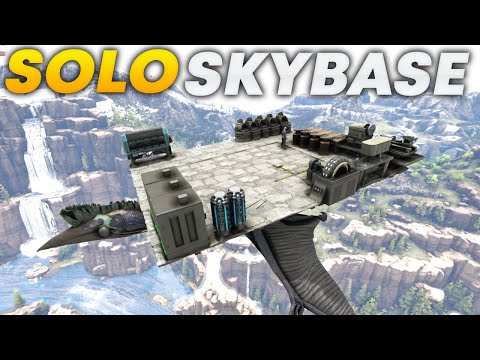 SOLO Surviving On A Hidden Sky Quetz Base On ARK.