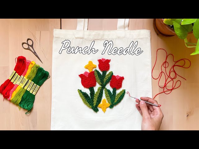 عدة إبرة النفاش (حقيبة الورود)