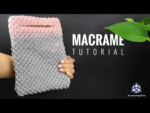 DIY Macrame Bag With Zipper Macrame Wallet for Girls
