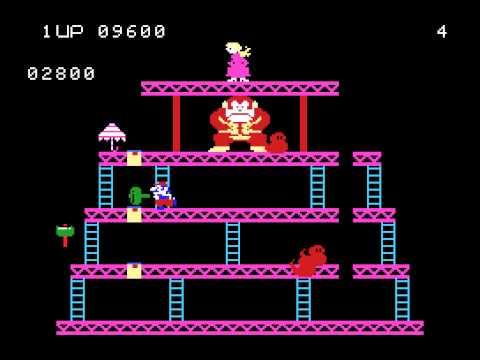 Colecovision Rush Talkthrough 002 - Monkeying About Versus A Monkey