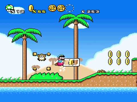 [TAS] SNES New Super Mario World 1: The Twelve Magic Orbs Powered-Up "100%, Hard mode" by Suru486...