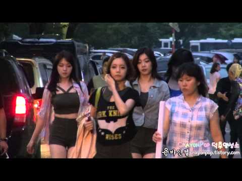 130802 걸스데이Girl's Day) 뮤직뱅크 퇴근길 직캠 by 욘바인첼