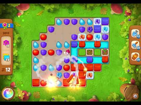 GardenScapes Level 3049 no boosters (16 moves)